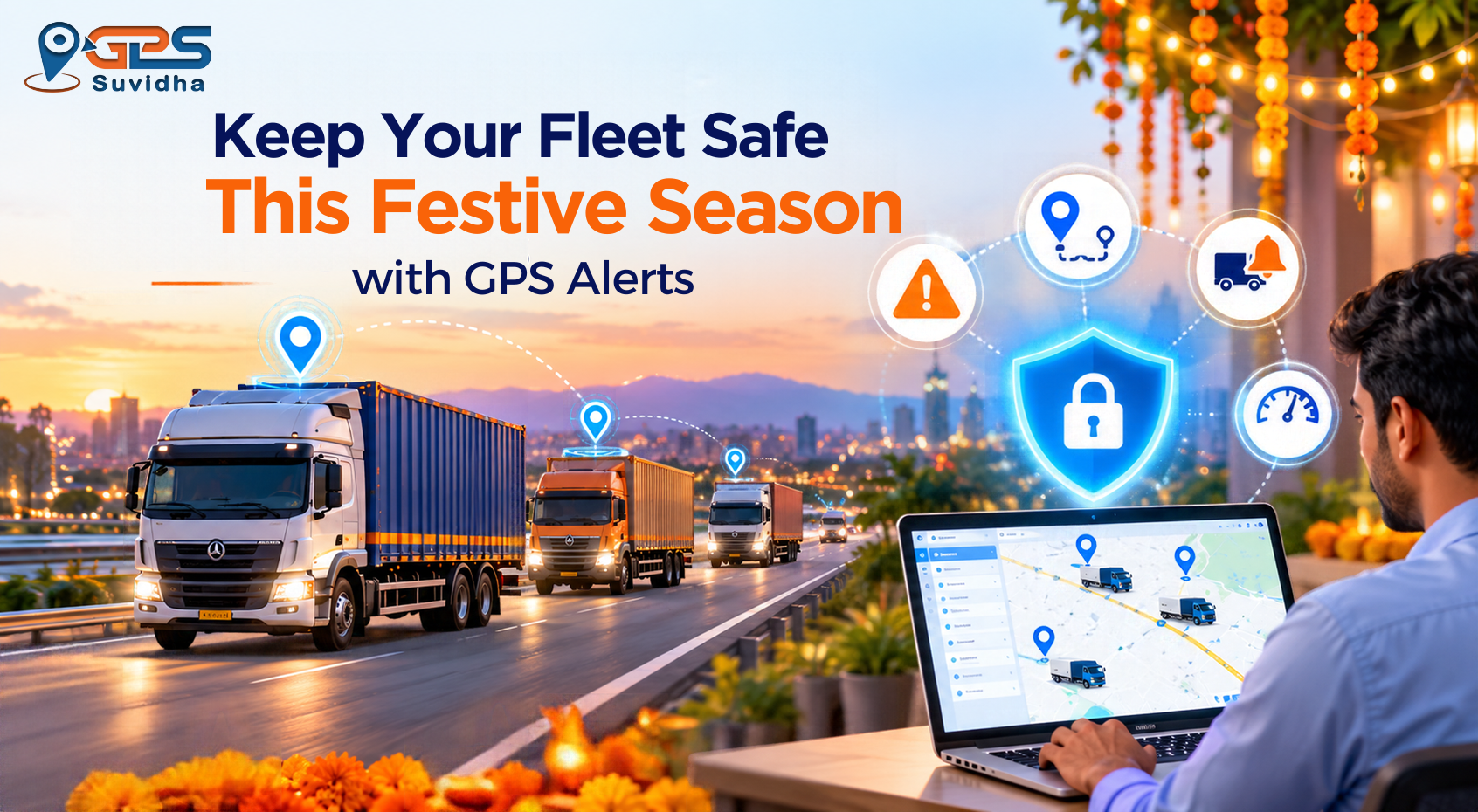 GPS fleet tracking alerts for vehicle safety during festive season